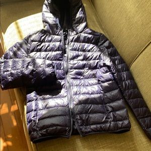 Down very  thin puffer coat sz  small/medium